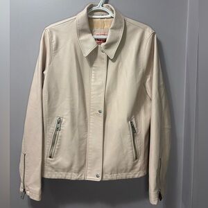 Levi’s Blush Pink Faux Leather Moto Jacket XL *flawed
